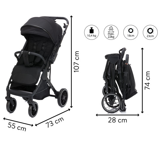 Fillikid Sportovní kočárek Axis black