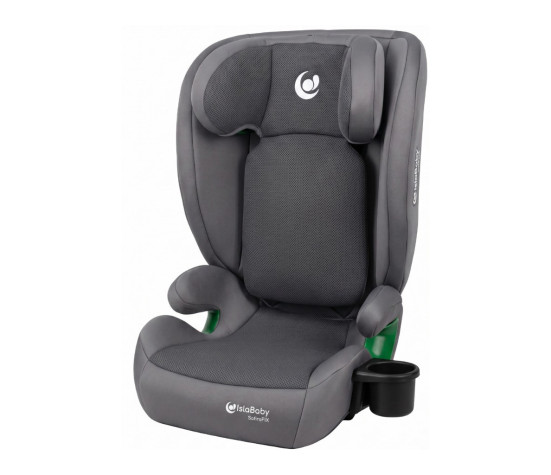 IslaBaby SafiroFix i-Size – autosedačka 100–150 cm, 15–36 kg s ISOFIX | Mesh Grey 2026, Šedá