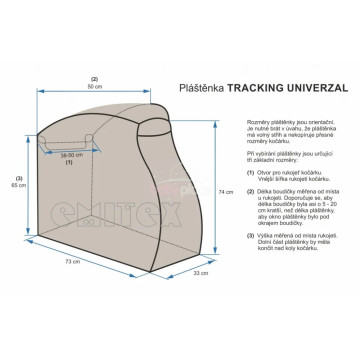 Pláštěnka na kočárek Emitex Tracking Universal