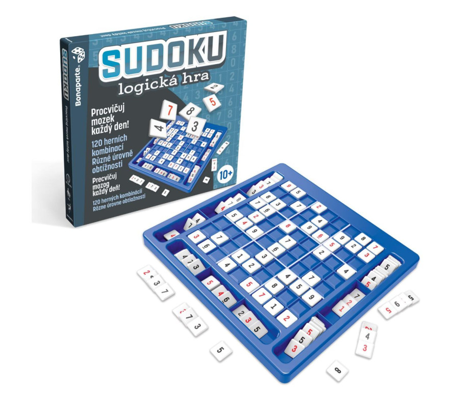 Sudoku společenská logická hra v krabici 26x25x2,5cm