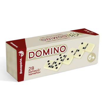 Domino společenská hra 28ks v krabičce 19x5x6,5cm