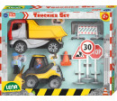Stavební sada Truckies v krabici 40x30x10cm 24m+