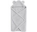 Fusák, deka s kapucí do autosedačky Beránek, Baby Nellys - šedá