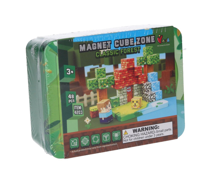Stavebnice Magnet Cube Zone - Classic Forest 48 dílků v krabičce 13x5x10cm