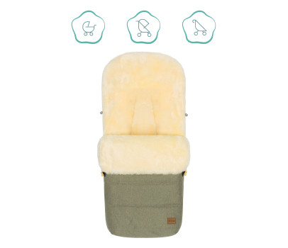 Fillikid Fusak zimní z jehněčí kožešiny Bernina Style pistachio