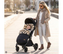 Fillikid Fusak zimní z merino jehněčí kožešiny Bernina snow Leopard black