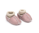 Fillikid Dětské capáčky z jehněčí kožešiny Pink vel. 19/20
