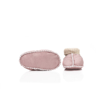 Fillikid Dětské capáčky z jehněčí kožešiny Pink vel. 21/22