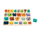 Dřevěné puzzle čísla Baby Mix