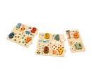 Dřevěné puzzle s čísly pro nejmenší Baby Mix