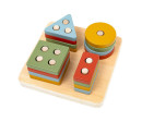 Dřevěná geometrická skládačka pro nejmenší Baby Mix