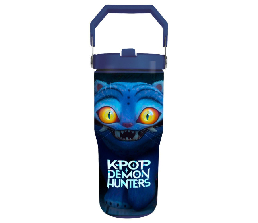 Cestovní hrnek s uchem Lovkyně démonů/K-pop Demon Hunters 590ml v sáčku 10x20x10cm