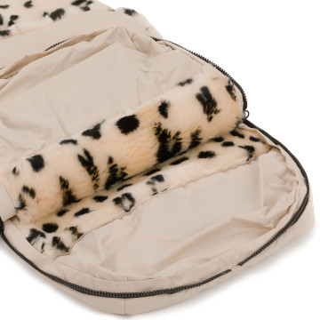 Fillikid Fusak zimní z merino jehněčí kožešiny Bernina snow Leopard Nature