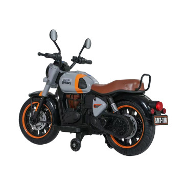 Dětská elektrická motorka Baby Mix Rider šedá
