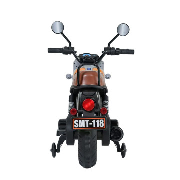 Dětská elektrická motorka Baby Mix Rider šedá