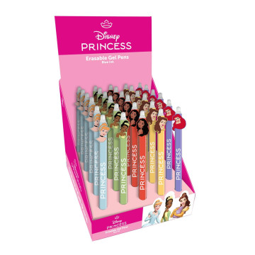 Tužka/pero gumovací Disney Princezny 15cm 5 druhů 30ks v boxu