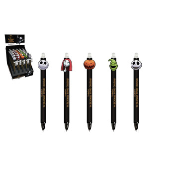 Tužka/pero gumovací Nightmare before Christmas 15cm 5 druhů 30ks v boxu