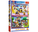 Puzzle 2v1 Tlapková patrola/Paw Patrol: Psí den plný zábavy 2x24 dílků 27,5x18cm v krabici 19x29x4cm
