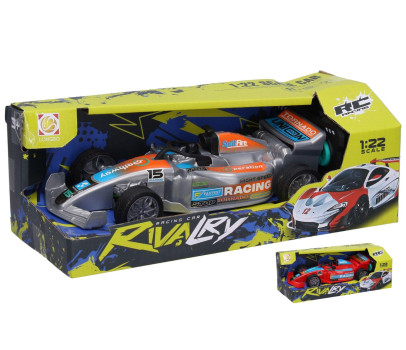 Formule Tornado RC 27MHz 19,5cm na baterie se světlem 2 barvy v krabici 25x11x11cm