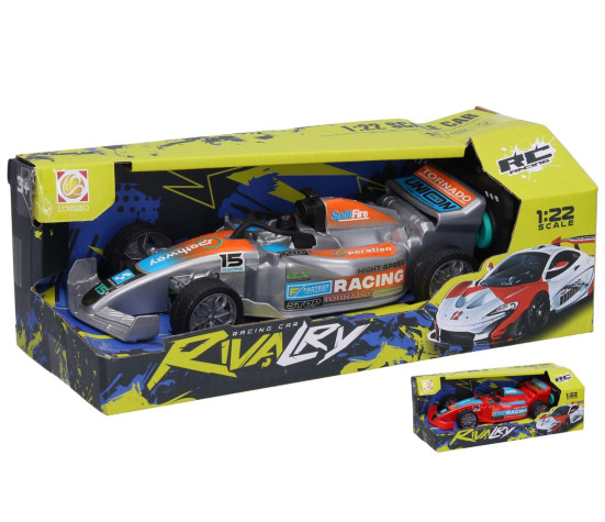Formule Tornado RC 27MHz 19,5cm na baterie se světlem 2 barvy v krabici 25x11x11cm