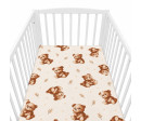 Bavlněné prostěradlo do postýlky New Baby Sweet baby bears 120x60cm, Dle obrázku