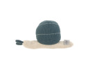 Knitted Toy with Rattle 2022 Garden Explorer snail blue