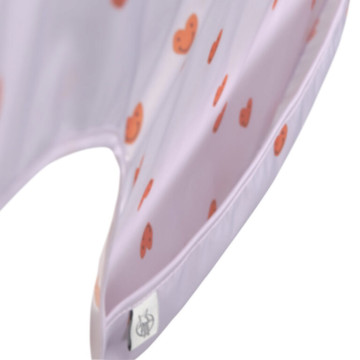 Long sleeve Bibs Happy Rascals Heart lavender