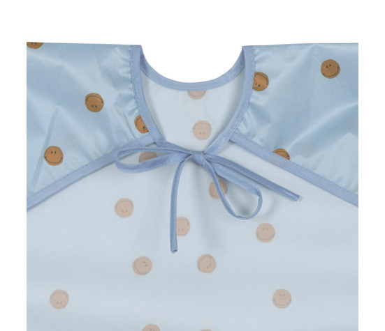 Long sleeve Bibs Happy Rascals Smile sky blue