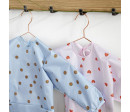 Long sleeve Bibs Happy Rascals Smile sky blue