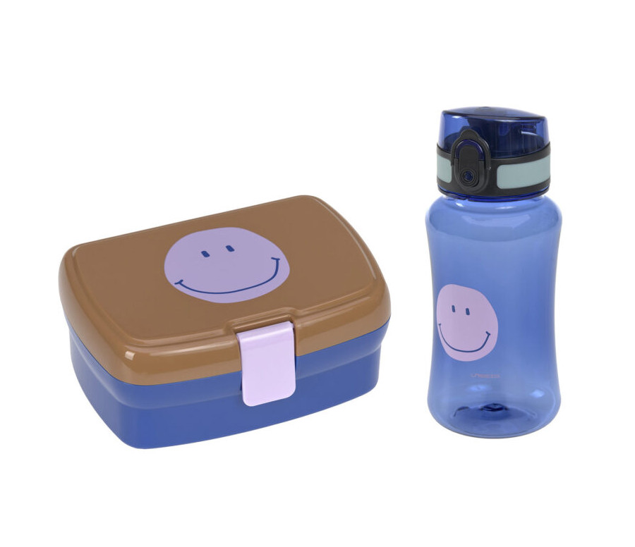 Lunch Set Little Gang Smile caramel/blue