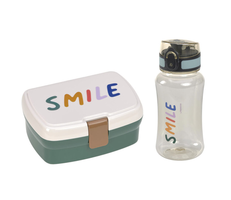 Lunch Set Little Gang Smile milky/ocean green