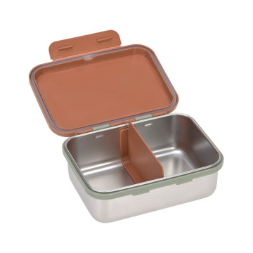 Lunchbox Stainless Steel Happy Prints caramel