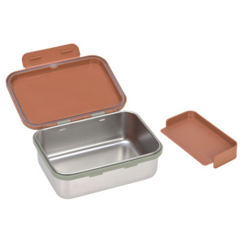 Lunchbox Stainless Steel Happy Prints caramel