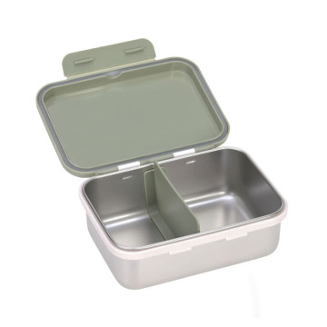 Lunchbox Stainless Steel Happy Prints light olive