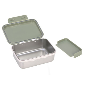 Lunchbox Stainless Steel Happy Prints light olive