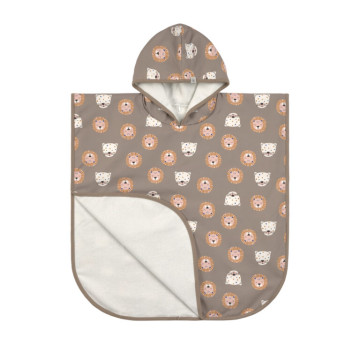 Beach Poncho wild cats choco