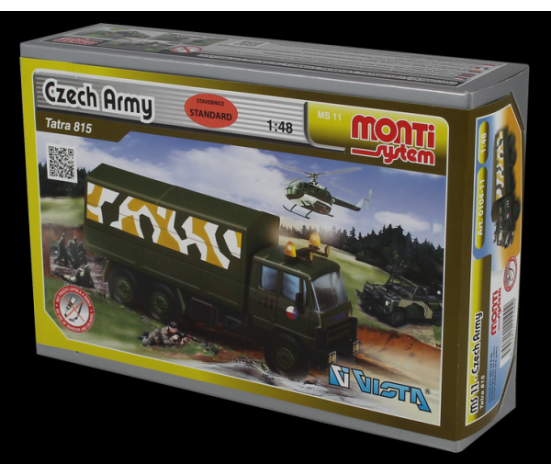 Stavebnice Monti System MS 11 Czech Army Tatra 815 1:48 v krabici 22x15x6cm