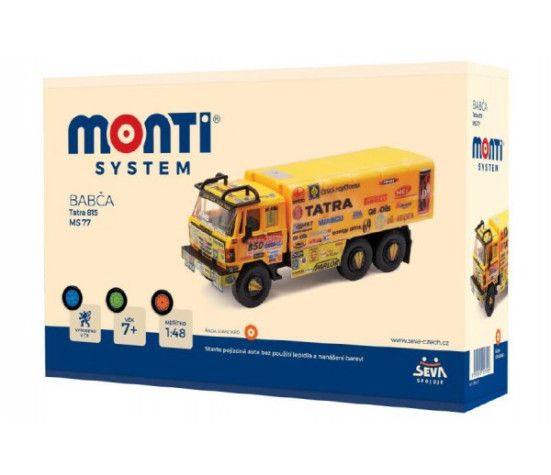 Stavebnice Monti System MS 77 Babča Tatra 815 1:48 v krabici 22x15x6cm