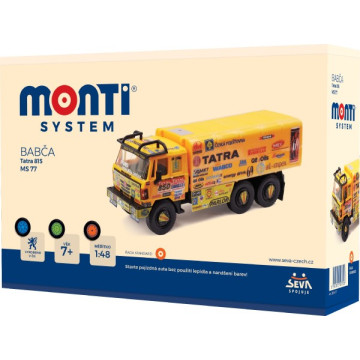 Stavebnice Monti System MS 77 Babča Tatra 815 1:48 v krabici 22x15x6cm