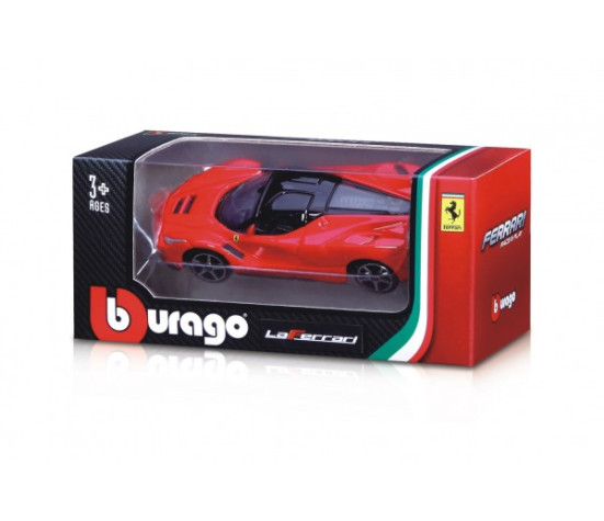 Auto Bburago 1:64 Ferrari Race & Play kov/plast mix druhů v krabičce 11x5x4,5cm 24ks v boxu