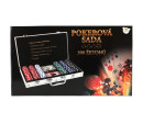 Poker sada 300ks + karty + kostky v hliníkovém kufříku v krabici 40x24x8cm