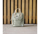 Mini Square Backpack Happy Prints light olive