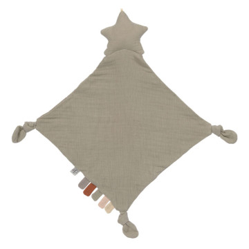 Baby Comforter Little Universe Star olive