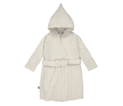 Muslin Bathrobe 2022 milky 24-36m.