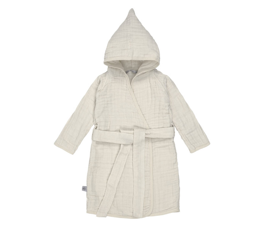 Muslin Bathrobe 2022 milky 24-36m.