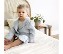 Muslin Bathrobe powder blue 24-36m.