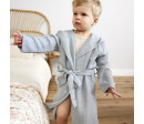 Muslin Bathrobe powder blue 24-36m.