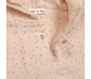 Muslin Poncho dots peach rose