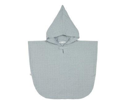 Muslin Poncho powder blue