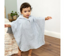 Muslin Poncho powder blue